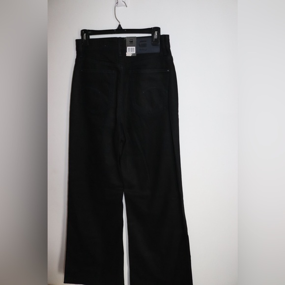 G- Star | Black Wide Leg High Rise Jeans Size 28 New - Picture 7 of 11